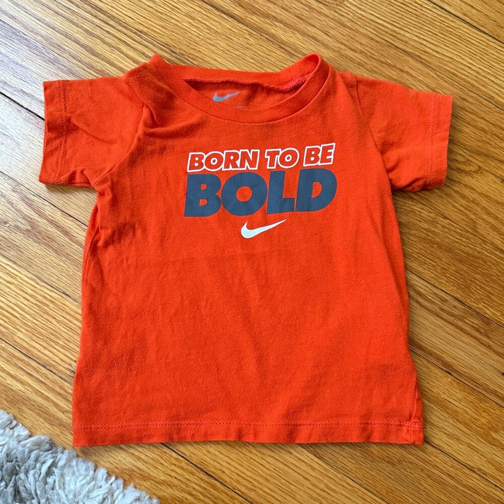 Nike 24M "Born to be Bold" Orange Short Sleeve